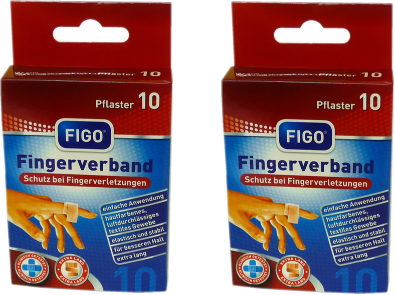 FIGO Pflaster Fingerverband 12 x 2 cm 10er Pack