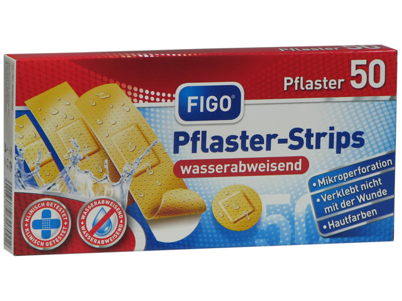 FIGO Pflaster-Strips 50-teilig in 4 Größen, Standard