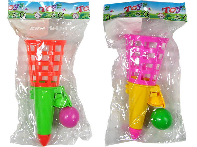 Fangball-Spiel mit Ball, 2 Farben sortiert
