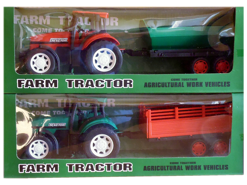 Traktor / Trecker mit Anhänger 2 fach sortiert