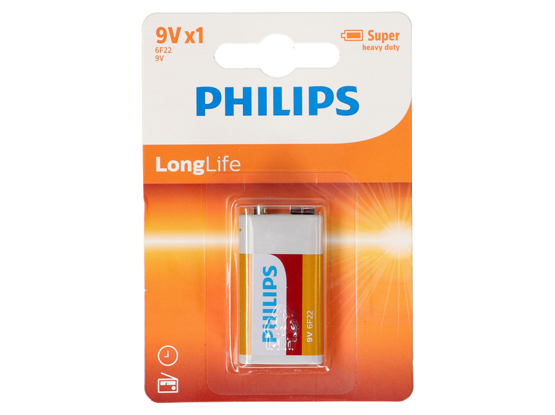 Batterie 9v Longlife Philips
