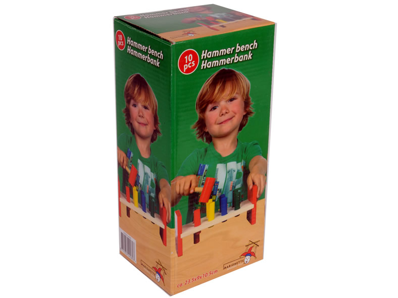 Hammerbank, 10teilig Holzspielzeug
