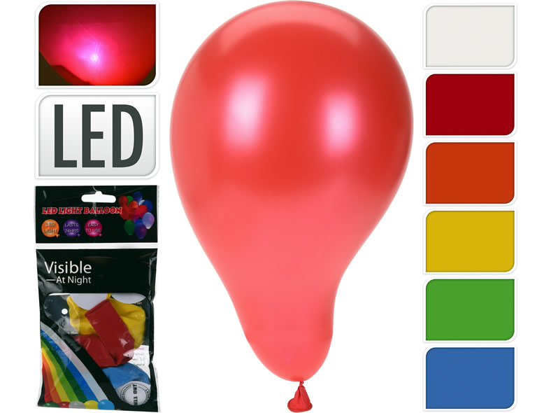 Luftballons mit LED, 3er Set