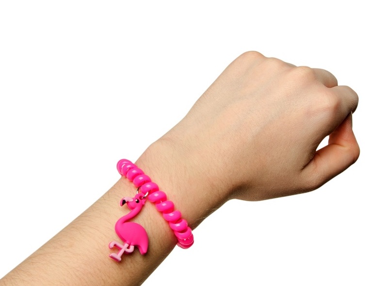 Armband mit Flamingo, Bettelarmband,