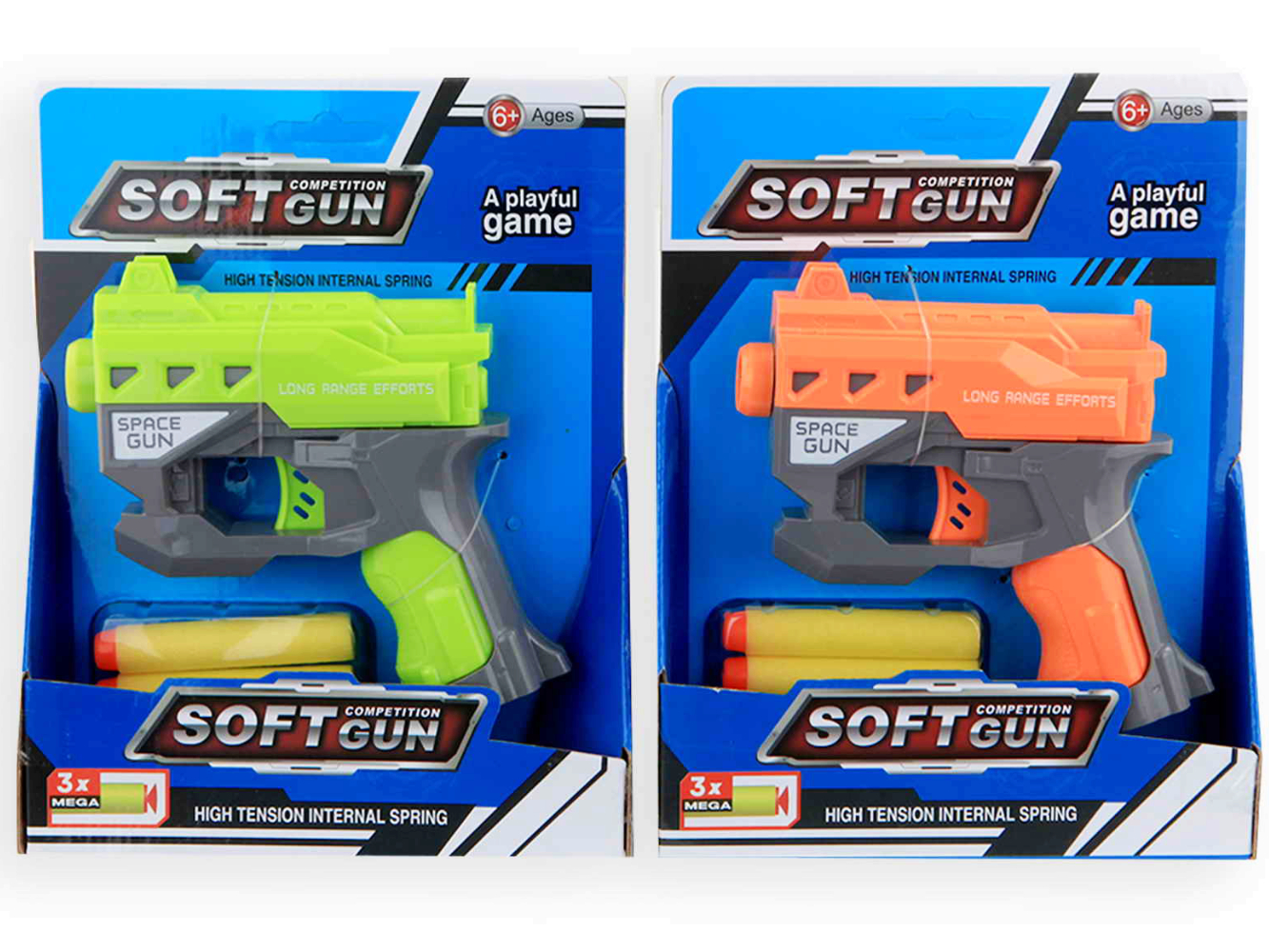 Soft Gun, Pistole mit 3 Soft-Pfeilen
