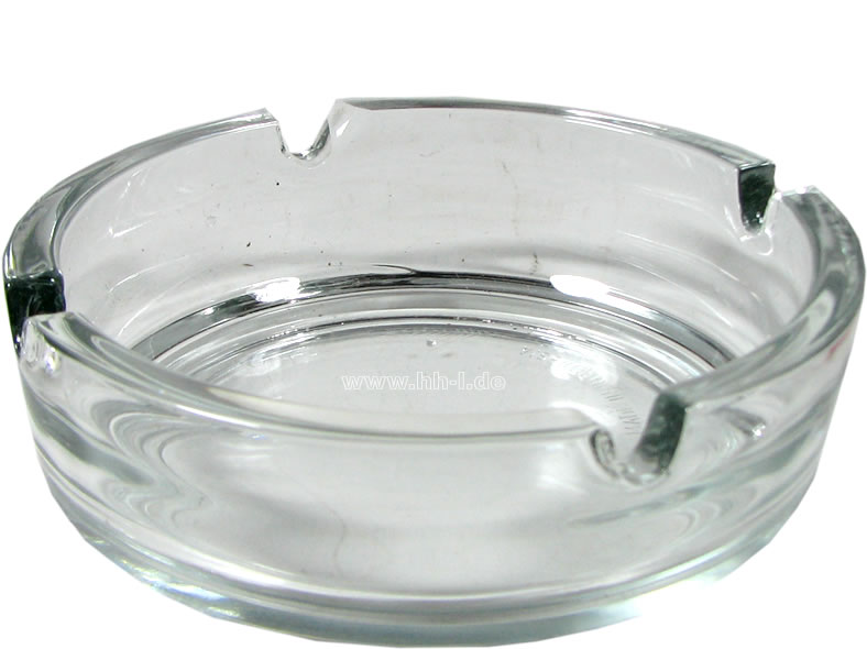 Aschenbecher Glas, transparent, Ø 11 cm