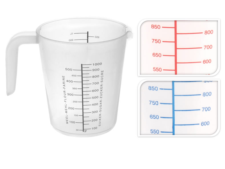 Meßbecher 1000 ml Kunststoff unzerbrechlich