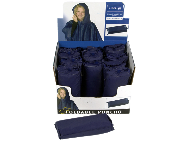 Regenschutz Poncho mit Kapuze, 260g