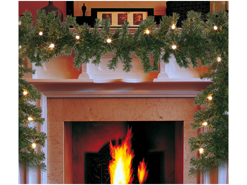 Girlande Weihnachten 270 cm, mit 35 LED