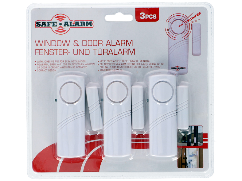 Tür- und Fensteralarm, auf Blisterkarte