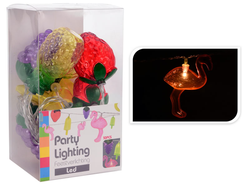 Partybeleuchtung mit 10 LED, Festbeleuchtung
