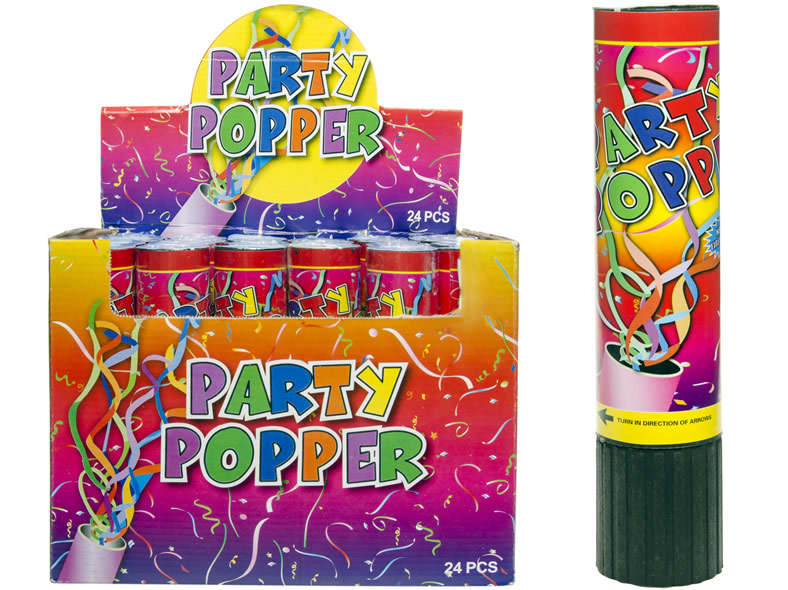 Konfettiwerfer, Party Popper, im 24 er Display