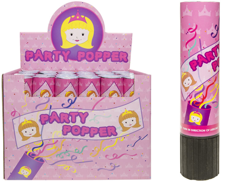 Konfettiwerfer, Party Popper Prinzessin im 24 er Display