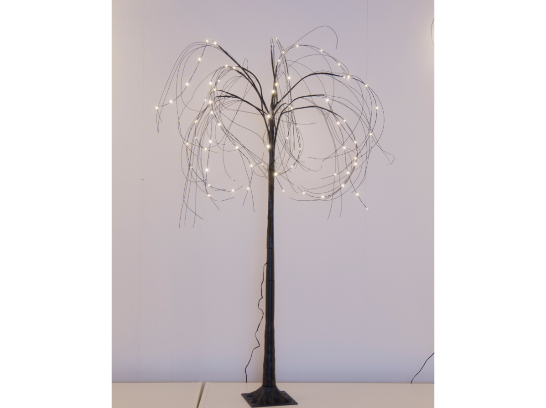 LED Baum Trauerweide, 72 LED`s, schwarz
