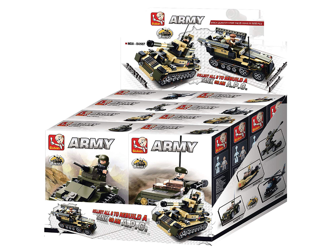 Sluban Bausteine Army 4 Modelle