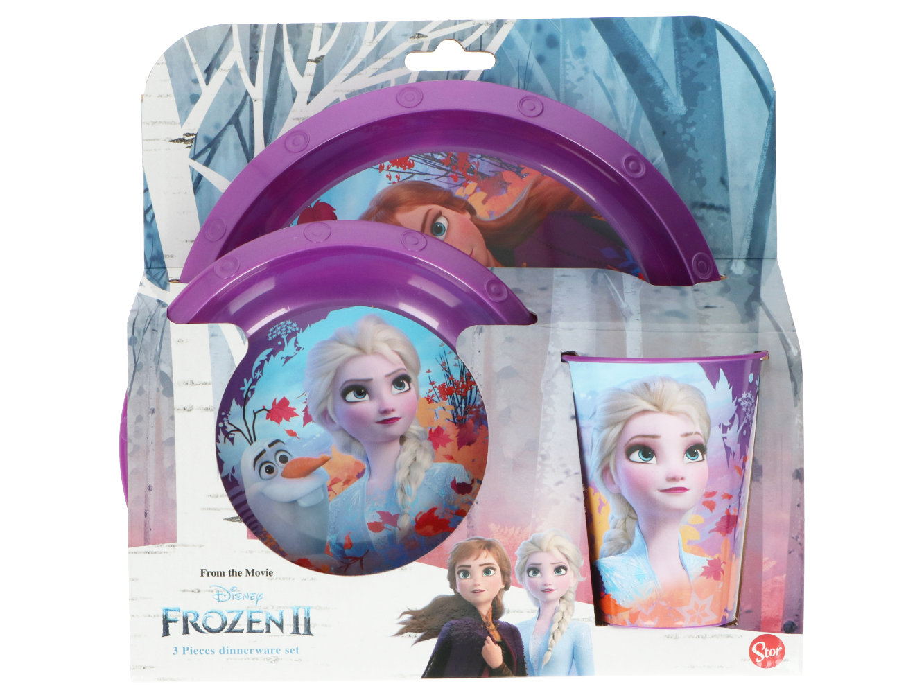 Disney Frozen II Eiskönigin Geschirr-Set Kinder-Ess-Set 3-teilig