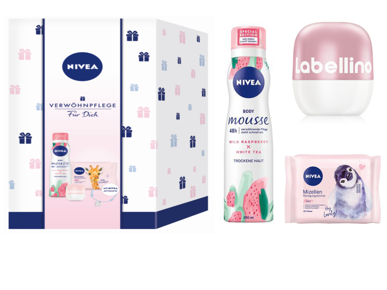 Nivea Geschenk-Set Verwöhnpflege für Dich + gratis Armband