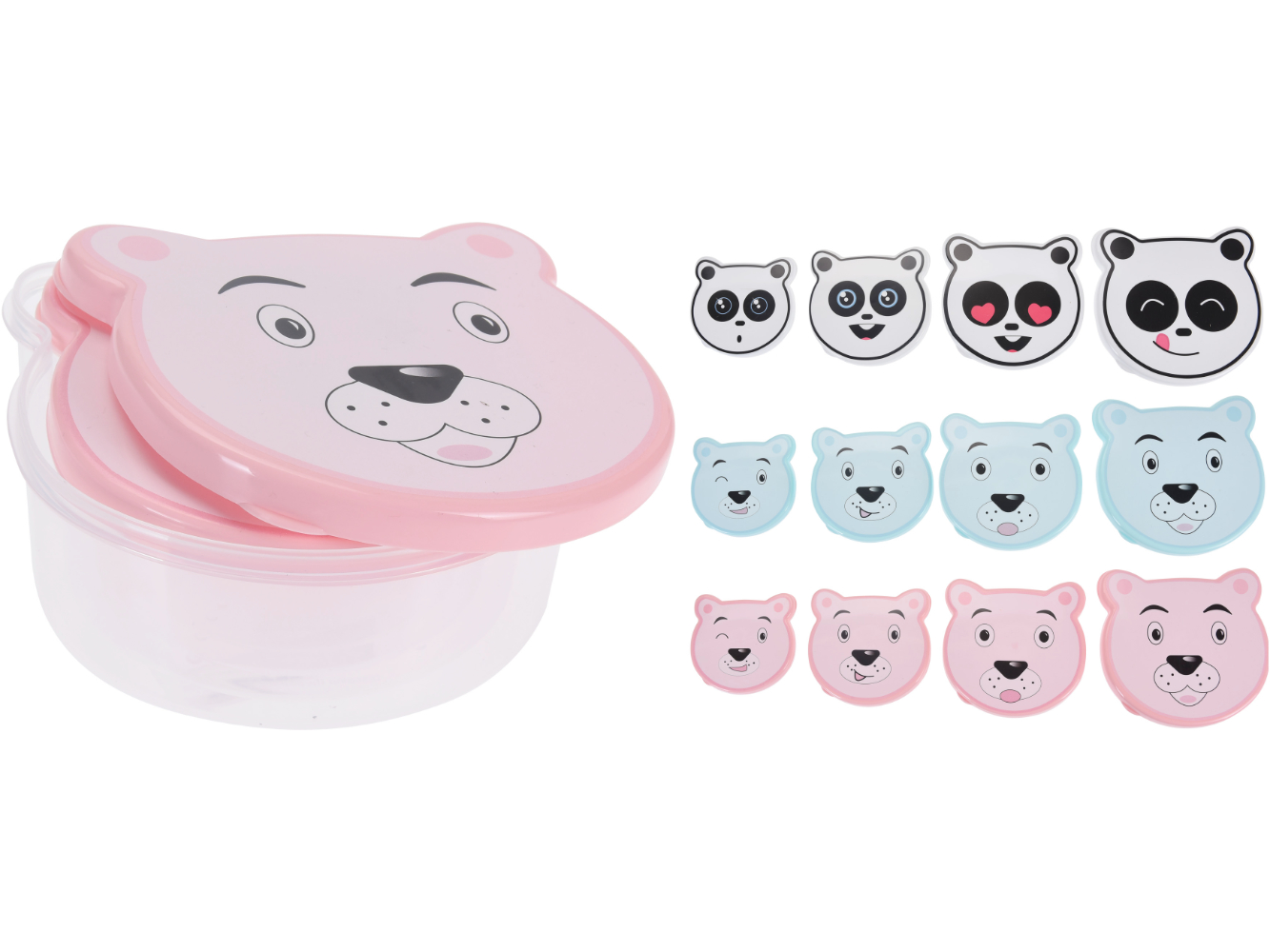 4er Set  Lunchbox Frühstücksdose, Brotdose für Kinder