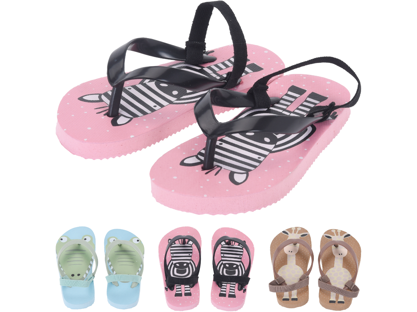 ProBeach Flip Flops Kinder, 3-fach sortiert, Gr. 27-27