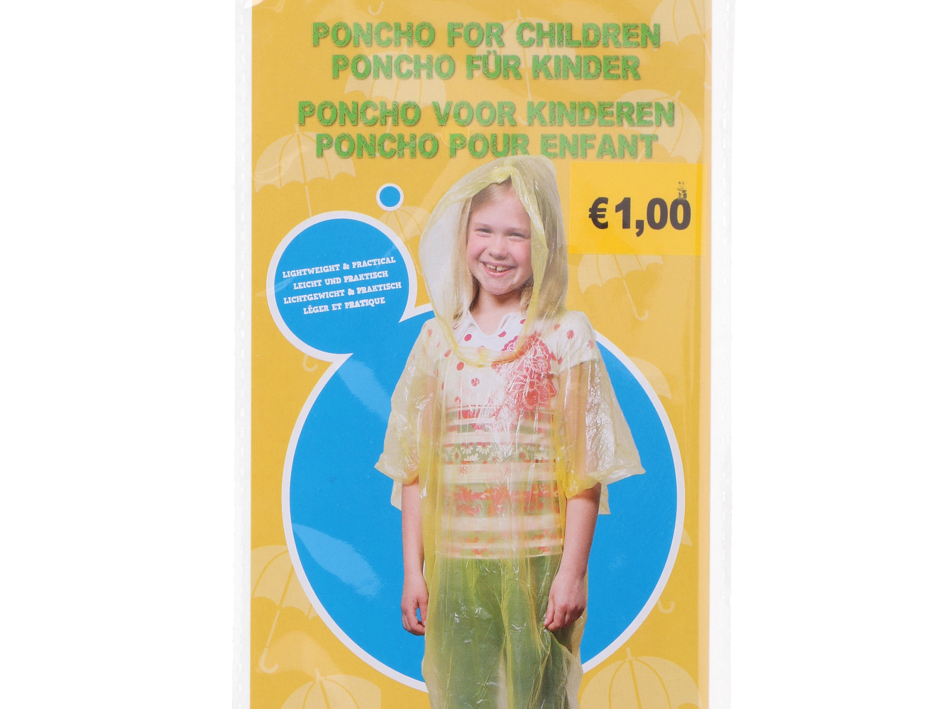 Notfall Regenponcho , Regenanzug für Kinder