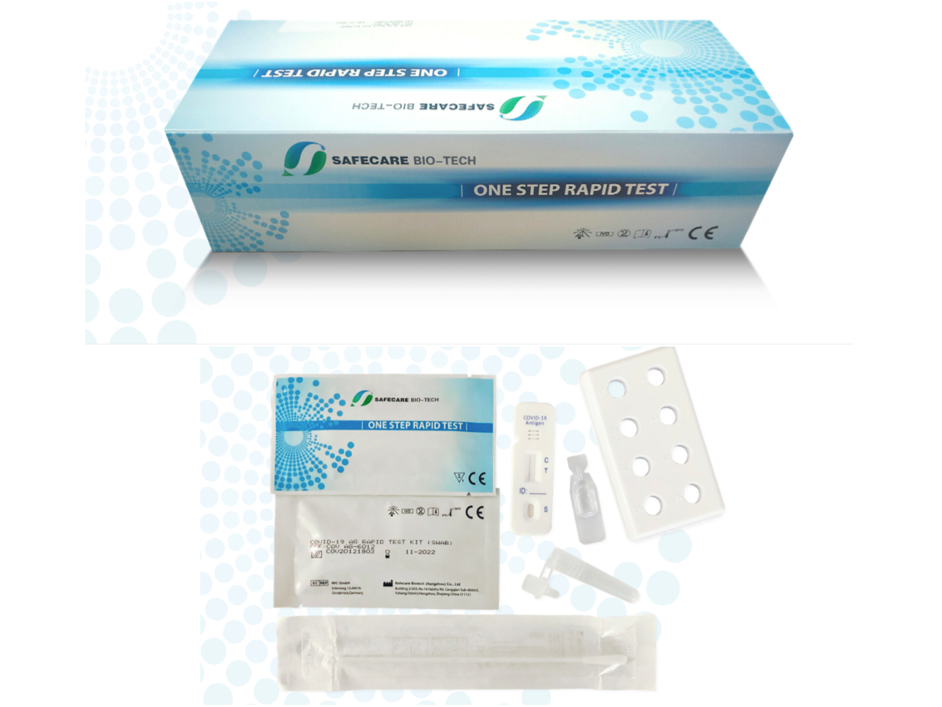 Safecare SARS-COV-2 Antigen-Schnell-Test (Profi-Test), Nasenabstrich 2,5 cm