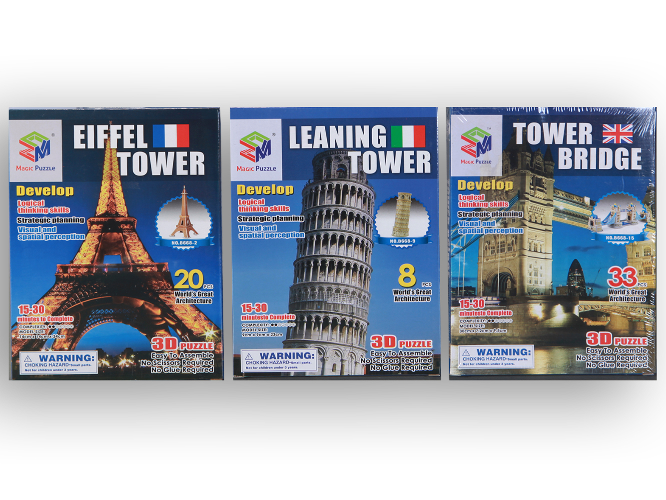 3D Puzzle Towers & Monumente