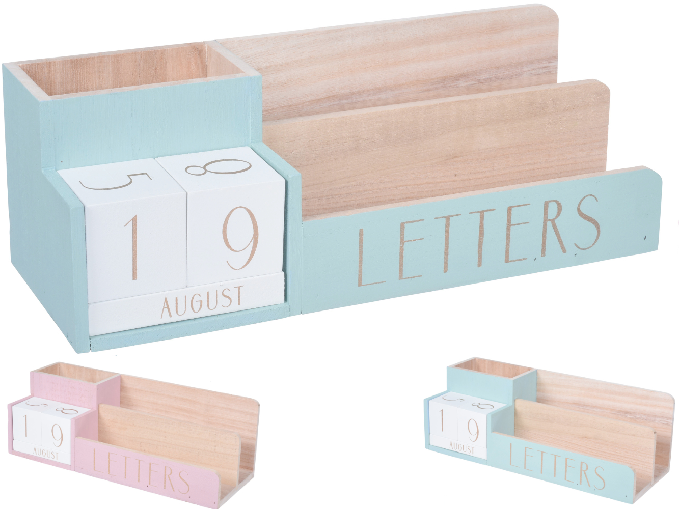 Aufbewahrung Deko-Box Letterbox mit Kalender