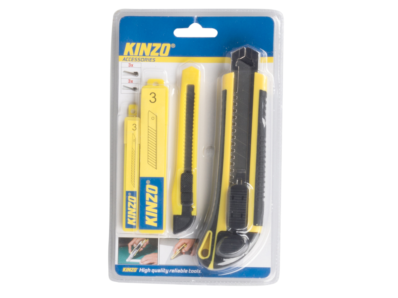KINZO Cutter-Messer-Set klein & groß