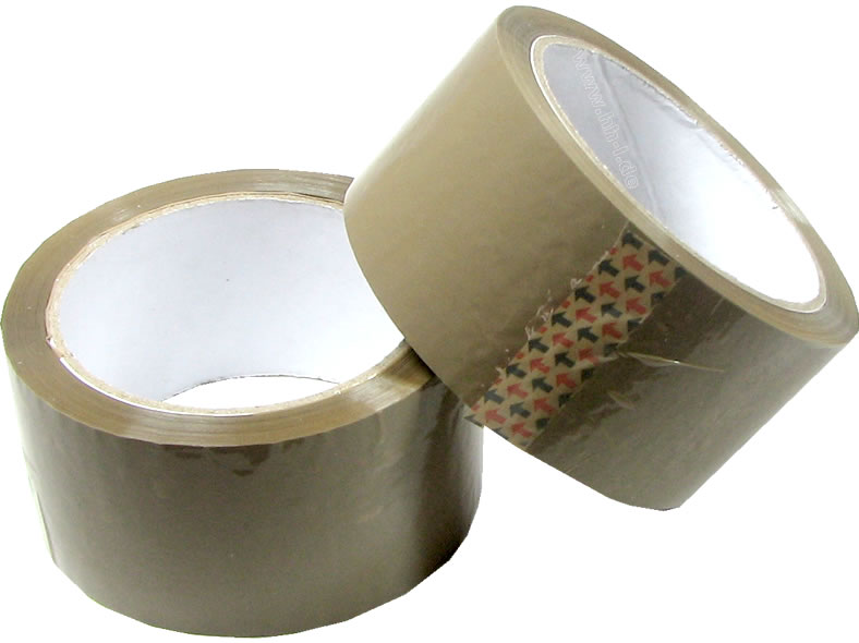 Paketband, Klebeband 48mm breit x 50m lang, braun