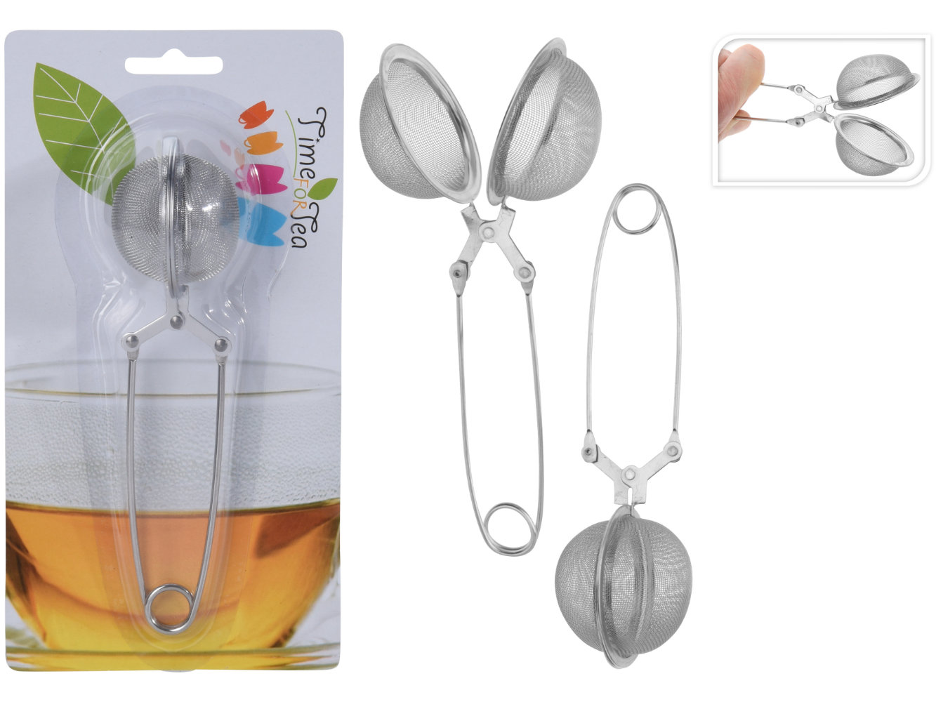 Teezange / Teesieb aus Edelstahl, Länge: 16 cm