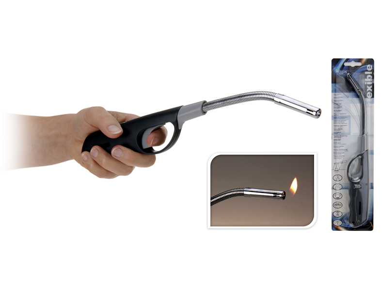 Gasanzünder groß mit flexiblem Metallschlauch