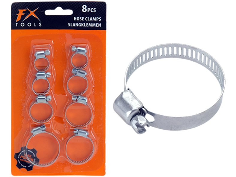 Schlauchschellensatz 8 teilig 4 Grössen sort.