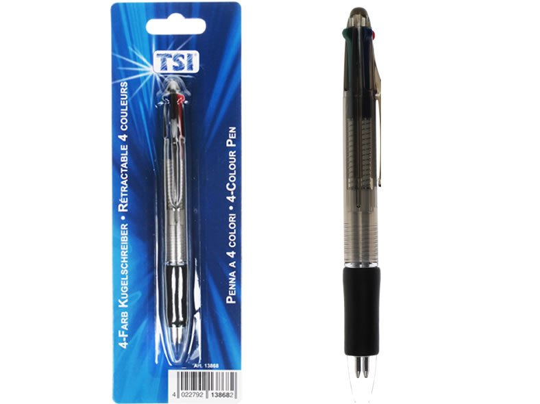 Kugelschreiber Vierfarb-Kuli auf Blister