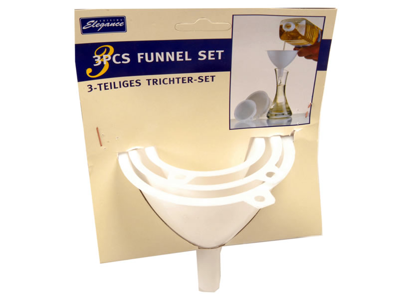 Trichter 3er Set Kunststoff
