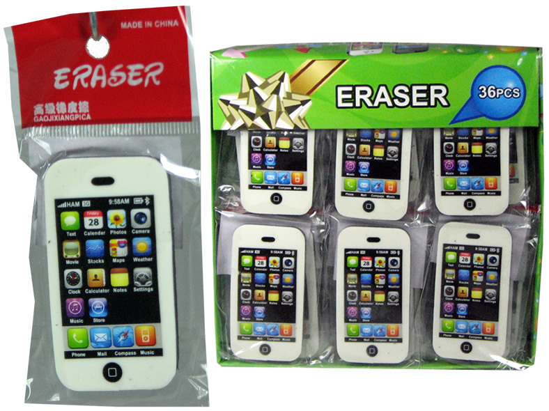 Radiergummi Smart Phone 3 x6cm mit Apps