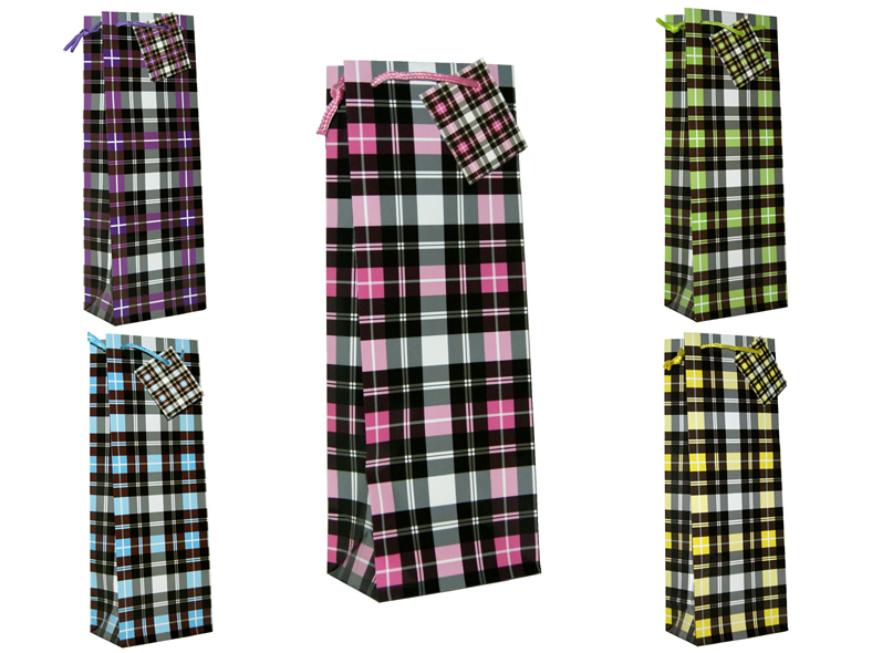 Geschenkbeutel Flasche groß (360 x 130 x 70 mm)