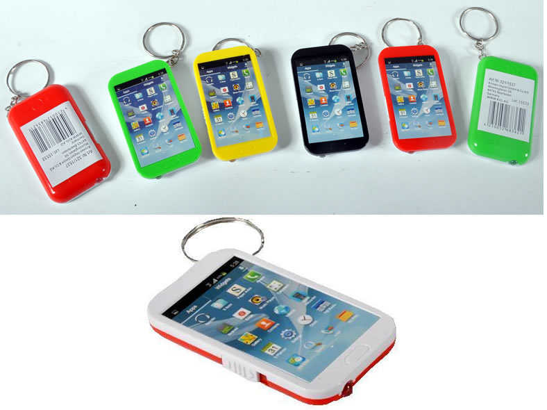 Schlüsselanhänger Handy mit Licht