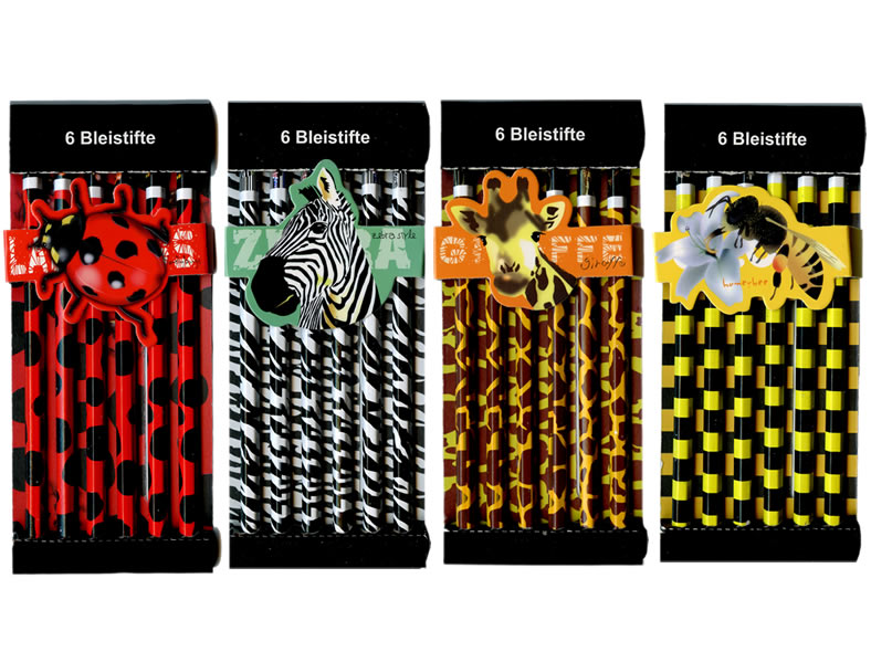 6 Bleistifte Safari