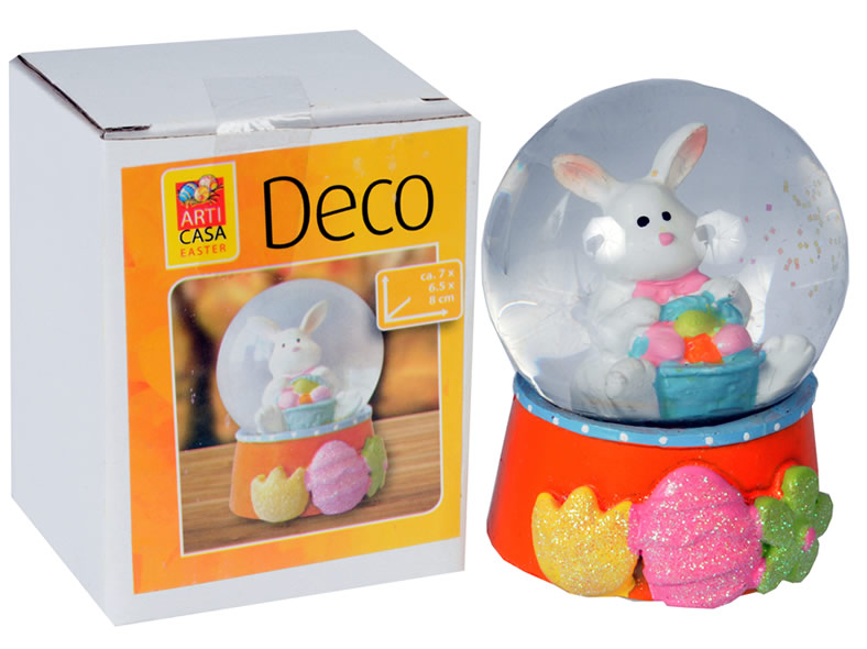 Schneekugel Ostern, im Geschenkkarton