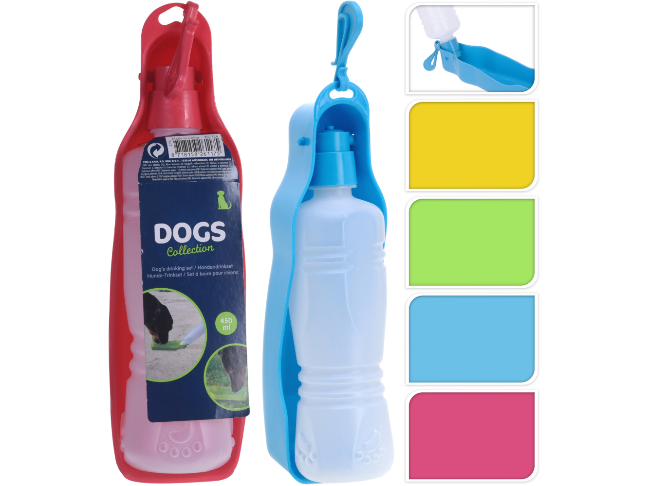 Hunde Trinkset im Halter