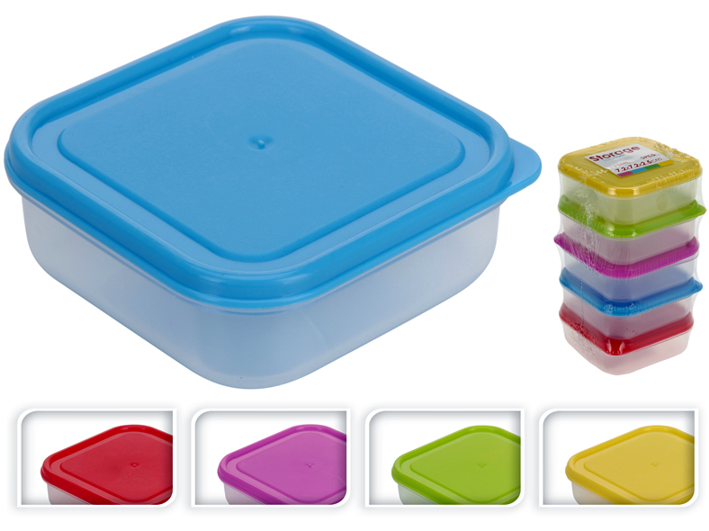 Vorrats- Gefrier- Mikrowellen- Dosenset 5 Stück