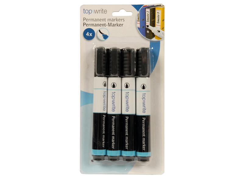 Permanentmarker 4 er Set, schwarz