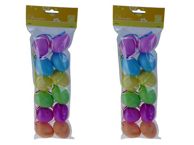 Ostereier 12er Set,  5 cm, Kunststoff
