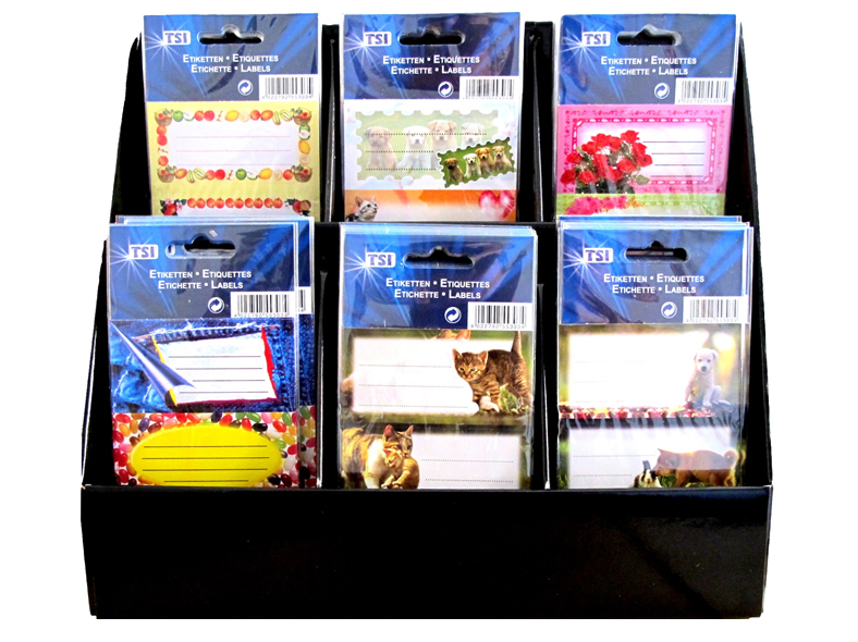 Etiketten-Set Buch- und Heftetiketten mit Display