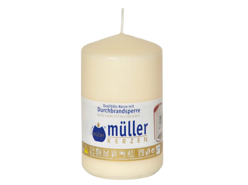 Stumpenkerze vanille, D=7 cm H= 11 cm