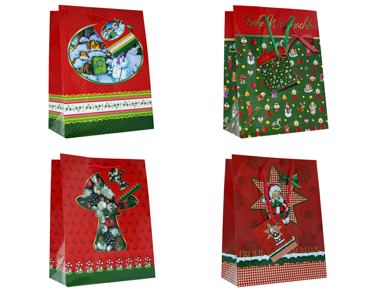 Geschenkbeutel mittel (23 x 18 x 10 cm) Weihnachten