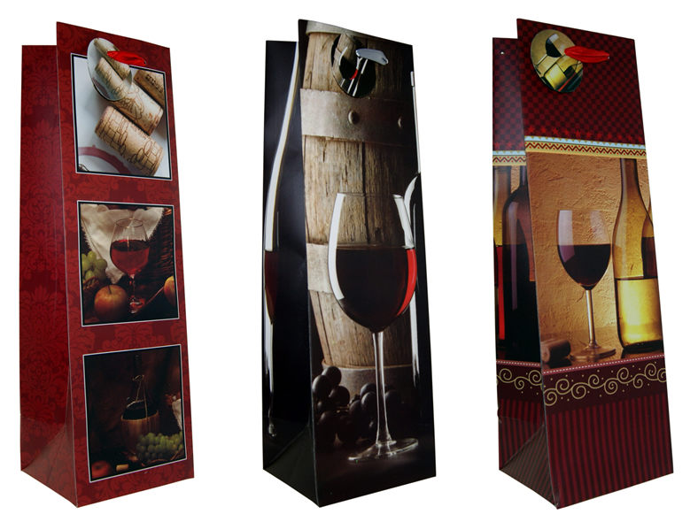 Geschenkbeutel Flasche (36 x 11 x 10 cm) Wein,
