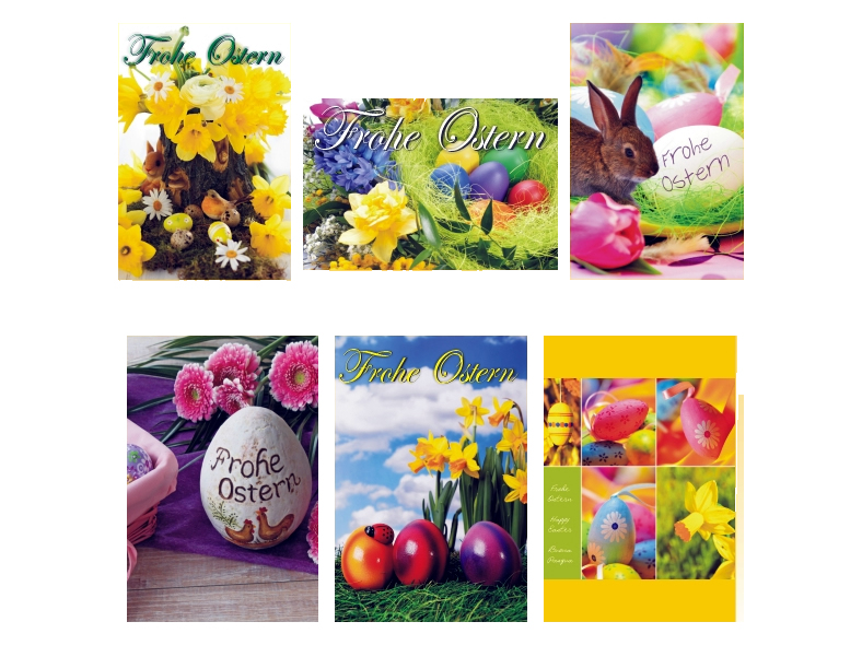 Osterkarte 17,5 x 11,5 cm