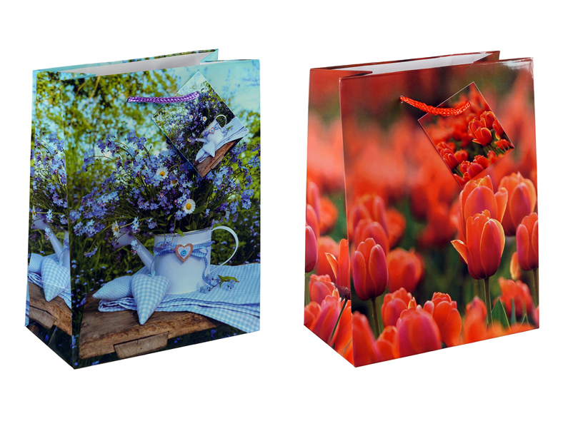 Geschenkbeutel mittel (23 x 18 x 10 cm), Frühling