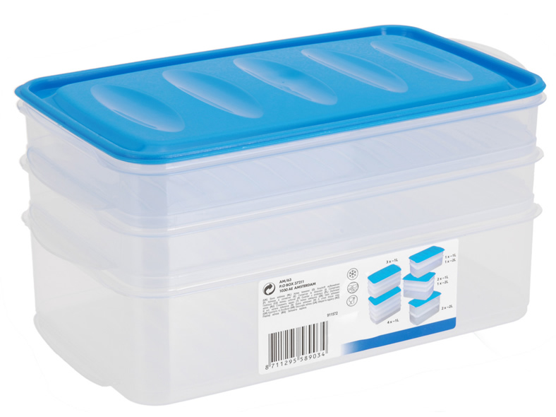 Vorratsdosen Set 3 teilig, 26 x 14,5 x 12,5 cm hoch,